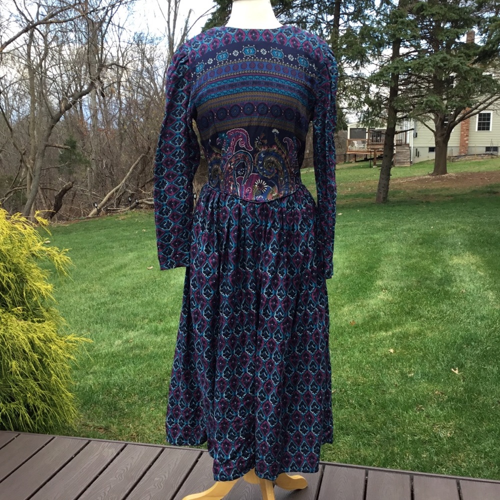 Vintage Jeannene Booher Cottage Core Dress